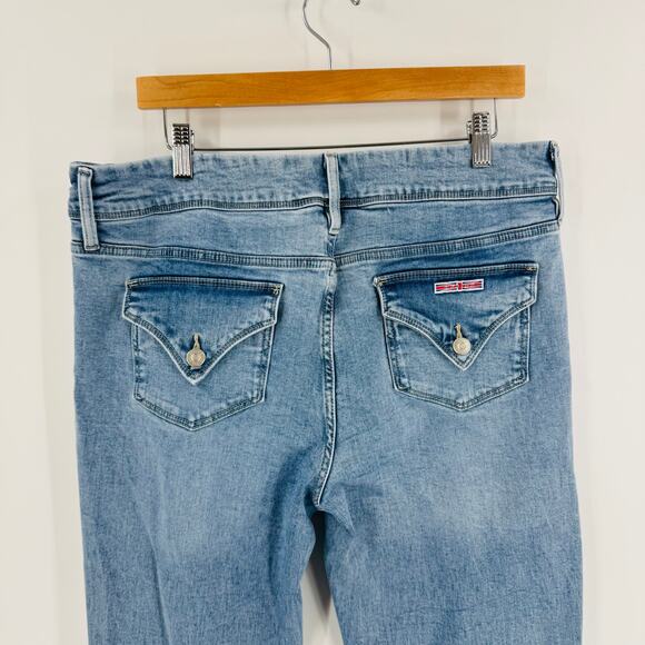 Hudson Jeans Women’s Size 14 Light Wash Flap Pocket Skinny Denim Y2K Revival - Picture 8 of 9